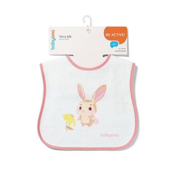 BabyOno Bryndák froté 9m+ RŮŽOVÝ