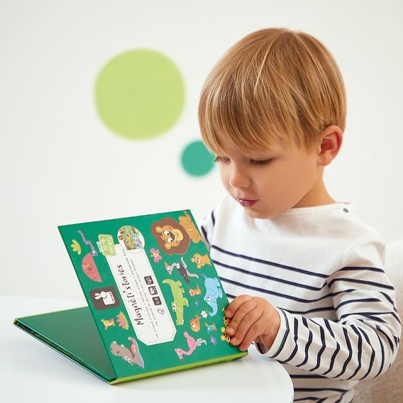 Janod Magnetická kniha Magnetistories AFRICKÁ ZVÍŘÁTKA