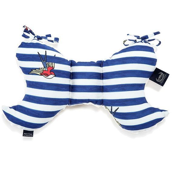 La Millou Dětský stabilizační polštářek ANGEL´S WINGS, BARBER SAILOR STRIPES - ECRU