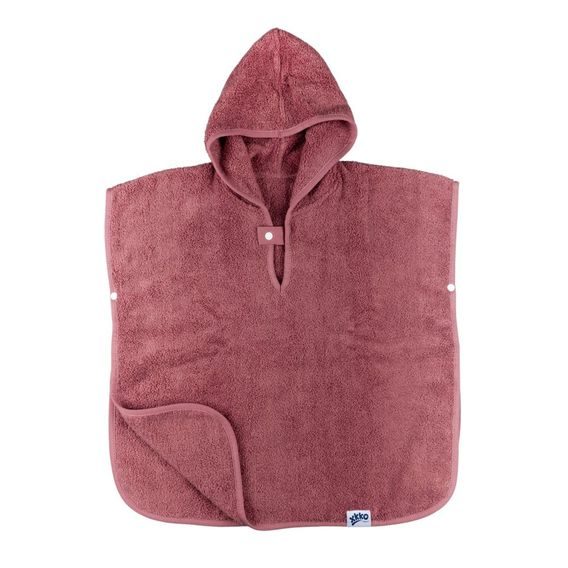 Kikko BIO bavlněné froté pončo XKKO Organic MESA ROSE