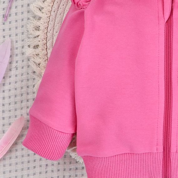 NINI Mikina s kapucí Zebra RŮŽOVÁ