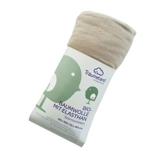 Träumeland Prostěradlo Bio-Bavlna s elastanem 90x40 ANTRACIT