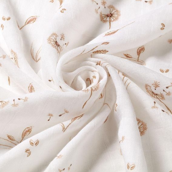 BabyOno Bambusové pleny 3ks BÉŽOVÁ Pampelišky