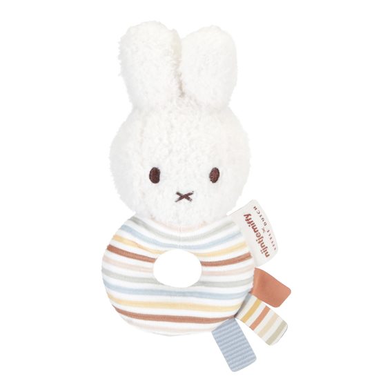 Little Dutch Chrastítko králíček Miffy Vintage Proužky