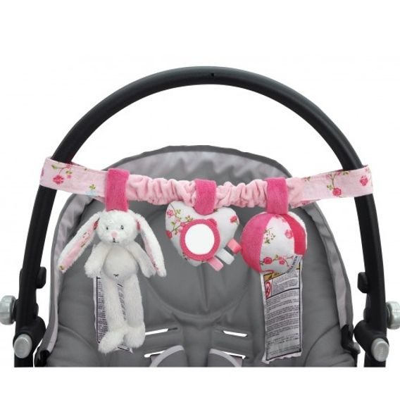 Tiamo Plyšový řetěz zajíček LITTLE DUTCH - PINK BLOSSOM