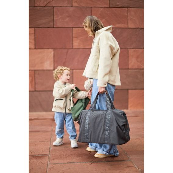 Childhome Přebalovací taška Mommy Bag Signature Urban Dark Grey