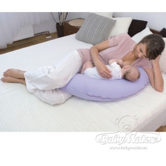 BabyMatex Multifunkční kojící polštář RELAX PLUS s lehátkem 170cm bavlna-velur HNĚDÝ