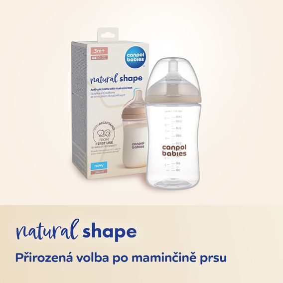 Canpol babies Savička Natural Shape 2ks RYCHLÁ (12m+)