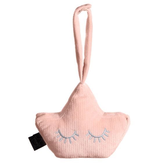 La Millou Chrastítko Velvet Baby Crown - POWDER PINK