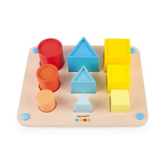 Janod Montessori Učíme se tvary barvy velikosti