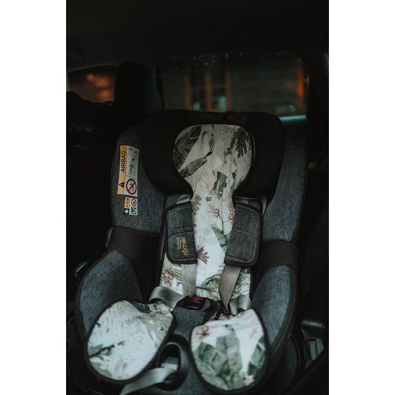 Makaszka Bambusová prodyšná podložka do autosedačky 9-36kg MYSTERY OF FLOWERS