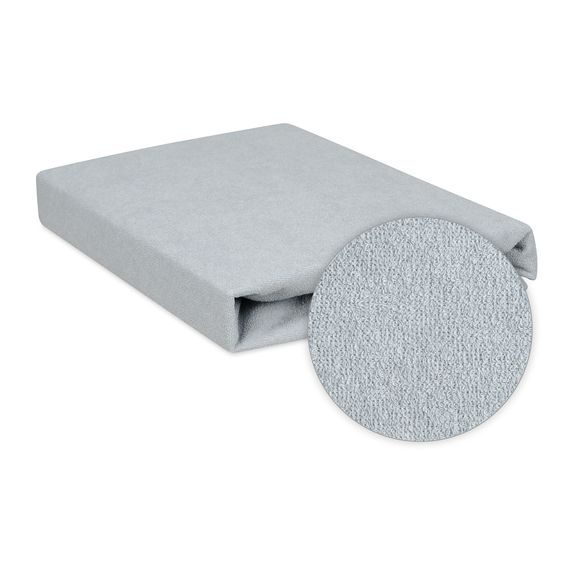 BabyMatex Nepromokavé froté prostěradlo 140x70cm ŠEDÉ