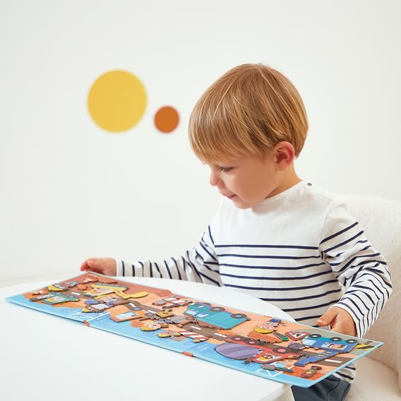 Janod Magnetická kniha Magnetistories NA STAVBĚ