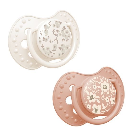 LOVI Dudlík 3-6m silikon dynamický Blossom 2ks GIRL