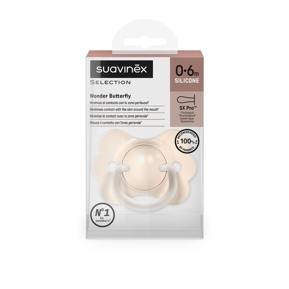 Suavinex Wonderland Butterfly dudlík SX Pro fyziologický 0-6m KRÉMOVÁ