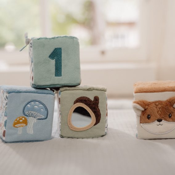 Little Dutch Sada plyšových kostek Forest Friends