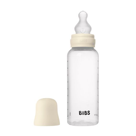BIBS Kojenecká láhev antikoliková silikon 270ml IVORY