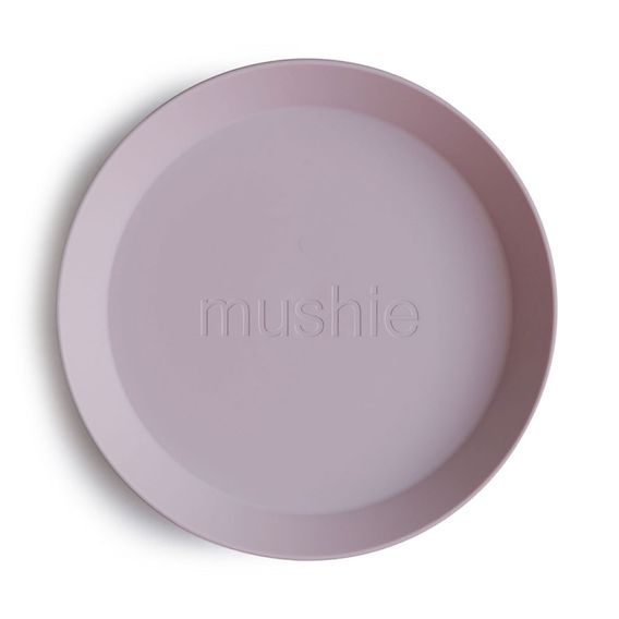 Mushie Kulatý talíř 2ks SOFT LILAC