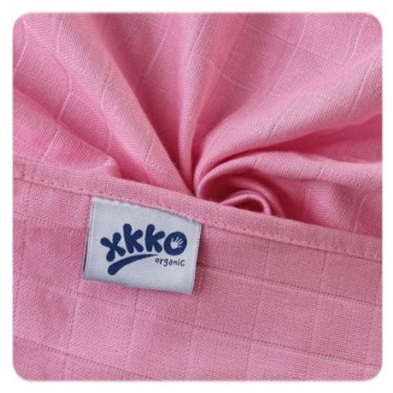 Kikko Osušky z biobavlny XKKO Organic 90x100cm Staré časy - Pastels for GIRLS (3ks)