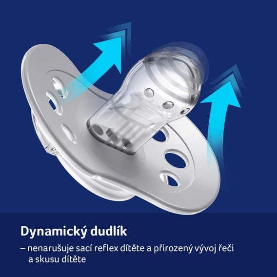 LOVI Dudlík 3-6m silikon dynamický Harmony 2ks BOY