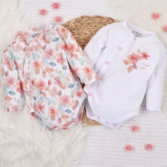 NINI Zavinovací body dlouhý rukáv Blossom KVĚTY
