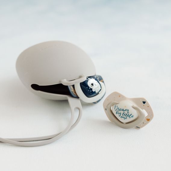 Canpol babies Silikonové pouzdro na dudlík ŠEDÉ