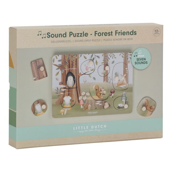 Little Dutch Puzzle se zvuky Forest Friends
