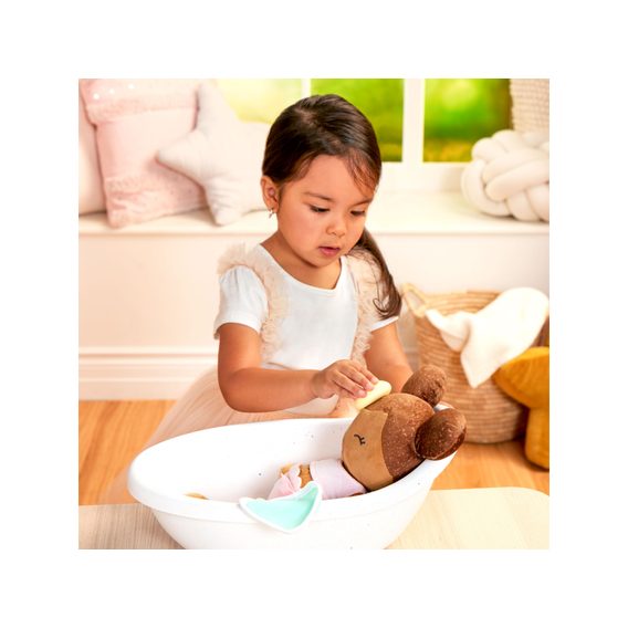 B-Toys Panenka plyšová do vany Lulla Baby Light Brown Hair
