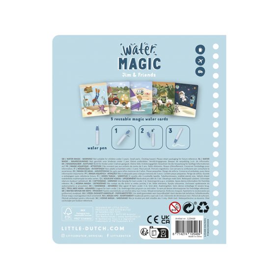 Little Dutch Kniha kouzlení s vodou Jim & Friends