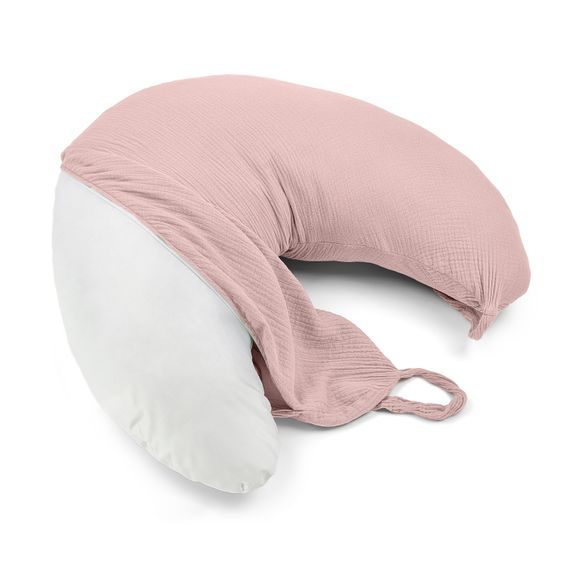 Albero Mio Mušelínový kojící polštář (CC1) PUDROVĚ RŮŽOVÁ