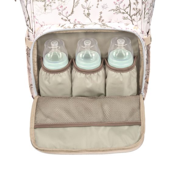 KikkaBoo Přebalovací batoh Siena Luxe Secret Garden Beige