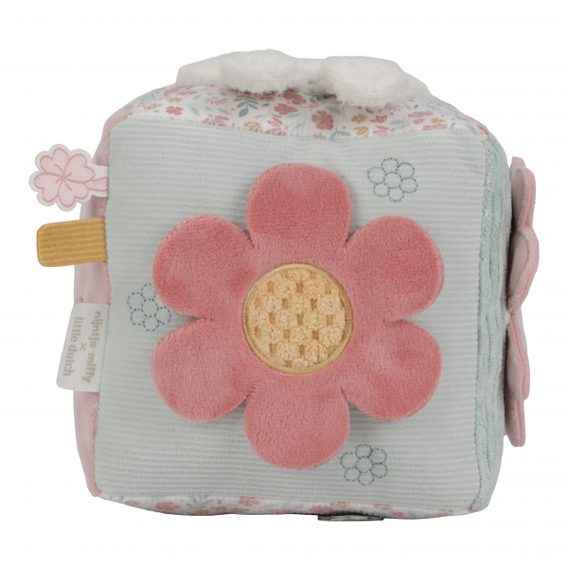 Little Dutch Plyšová kostka s aktivitami králíček Miffy Lucky Blossom
