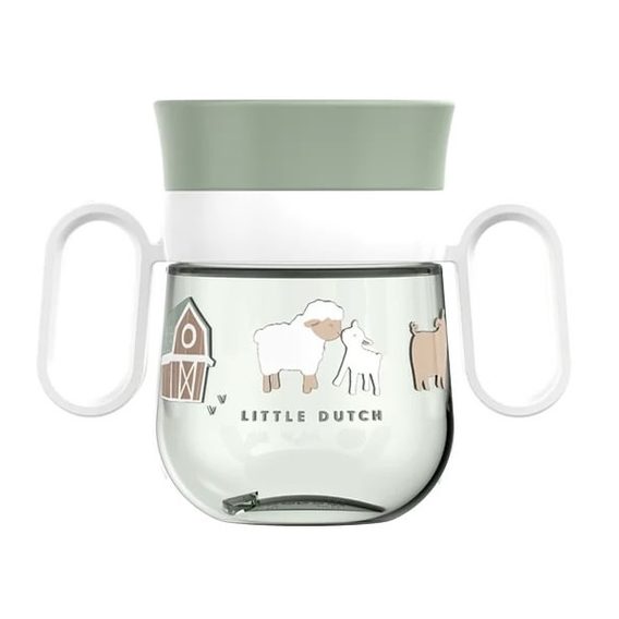 Little Dutch Hrneček s oušky 360° 200ml Farma (6m+)