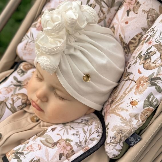 Makaszka Stabilizační polštářek do kočárku MYSTERY OF FLOWERS