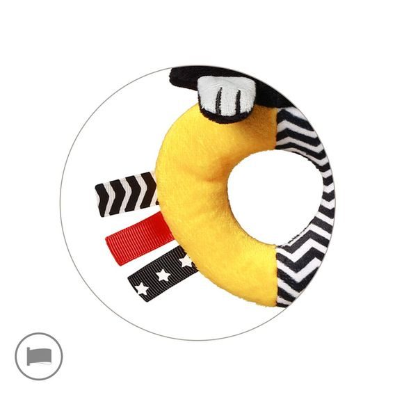 BabyOno Kontrastní chrastítko MYŠKA