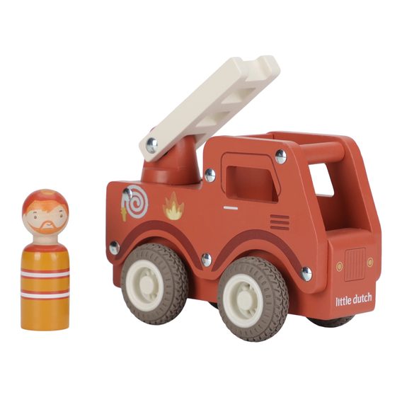 Little Dutch Hasičské auto dřevěné
