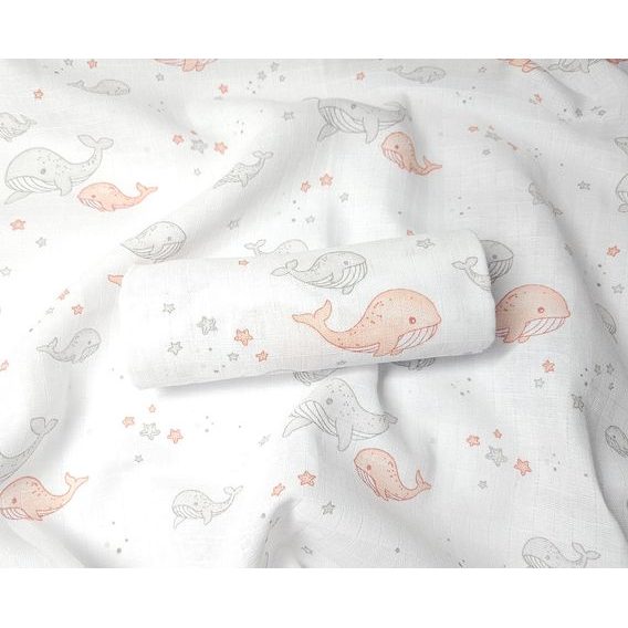 PREM Tetra osuška s potiskem 90x100cm Velryba Oranžová NEW