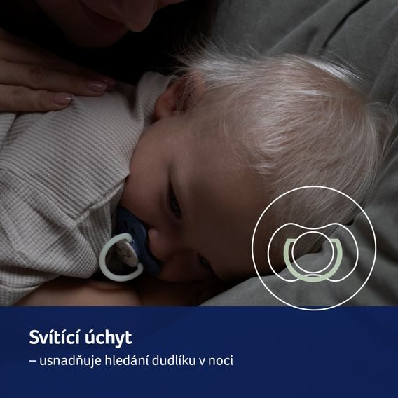 LOVI Dudlík 6-18m silikon dynamický Night&Day 2ks - GIRL