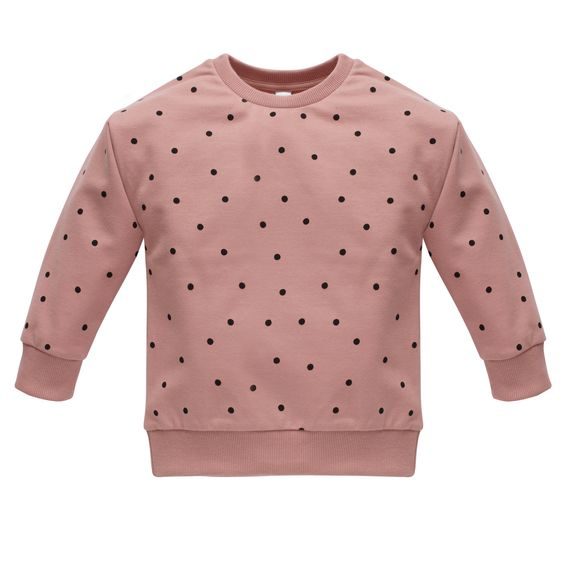 PINOKIO Mikina Tres Bien puntíky STARORŮŽOVÁ