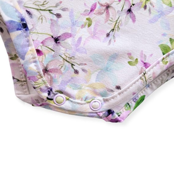 Gamex Body krátký rukáv KVĚTY FIALOVÉ