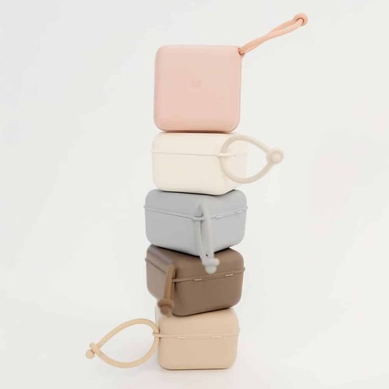 BIBS Krabička na dudlík DARK OAK