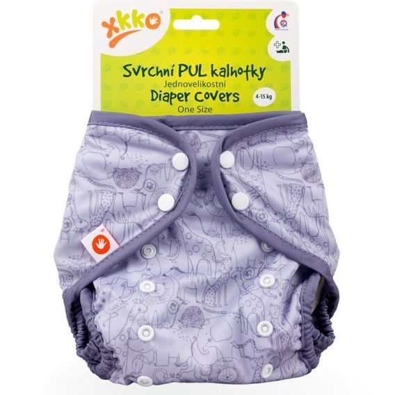Kikko Svrchní PUL kalhotky XKKO One Size SAFARI LAVENDER AURA