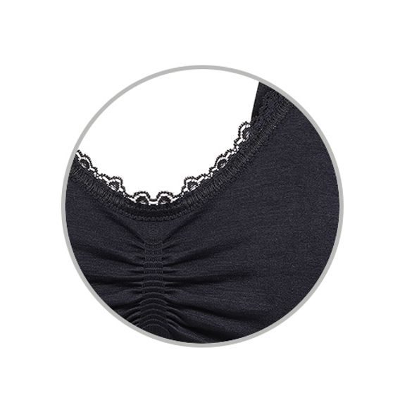 BabyOno Kojící podprsenka ČERNÁ s krajkou 80-85F