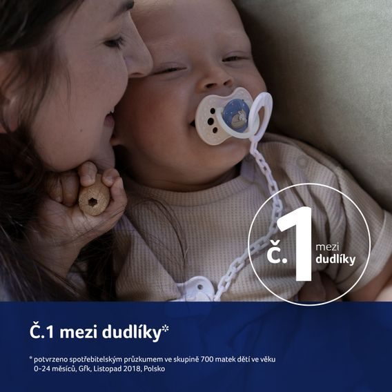 LOVI Dudlík 3-6m silikon dynamický Night&Day 2ks - GIRL