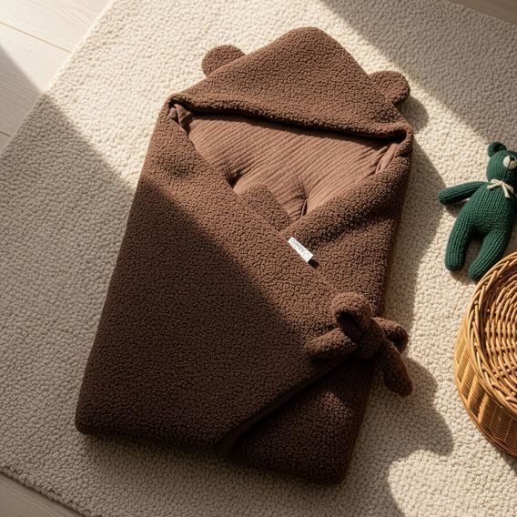 Albero Mio Zavinovačka do autosedačky Boucle ČOKOLÁDOVÁ