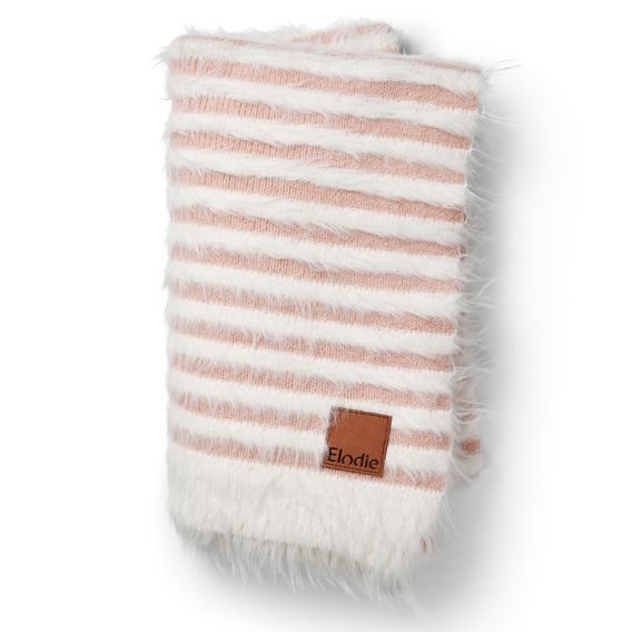 Elodie Details Pletená deka Furry Knit - Faded Rose