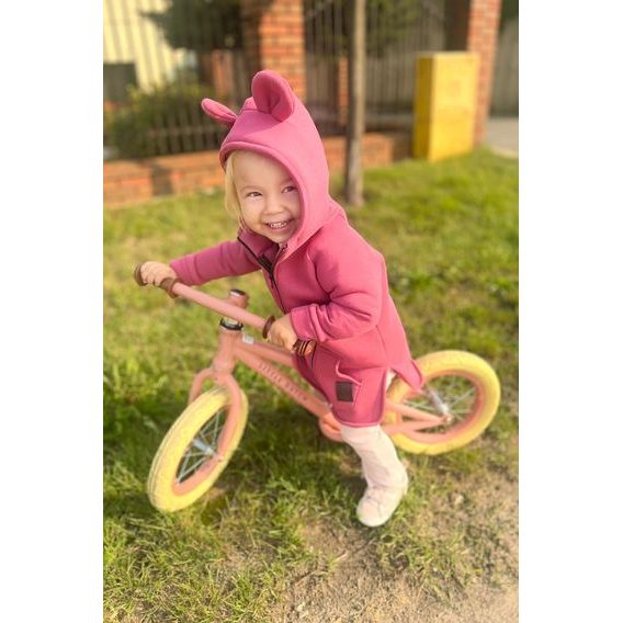 Bunnykids Mikino-kabátek NEW Medvídek Starorůžová