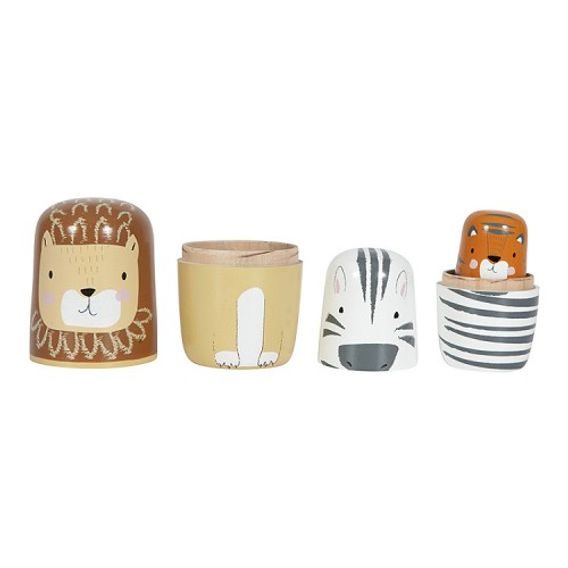 Little Dutch Dřevěné bábušky zvířátka ZOO