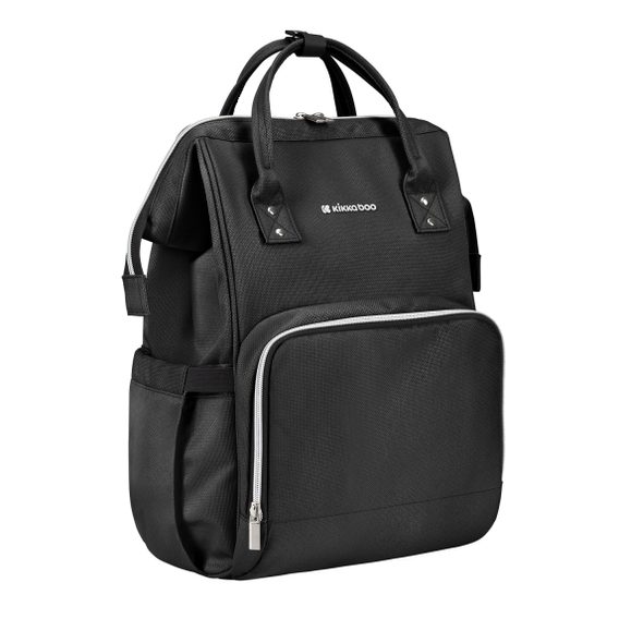 KikkaBoo Přebalovací batoh Siena Black & Silver
