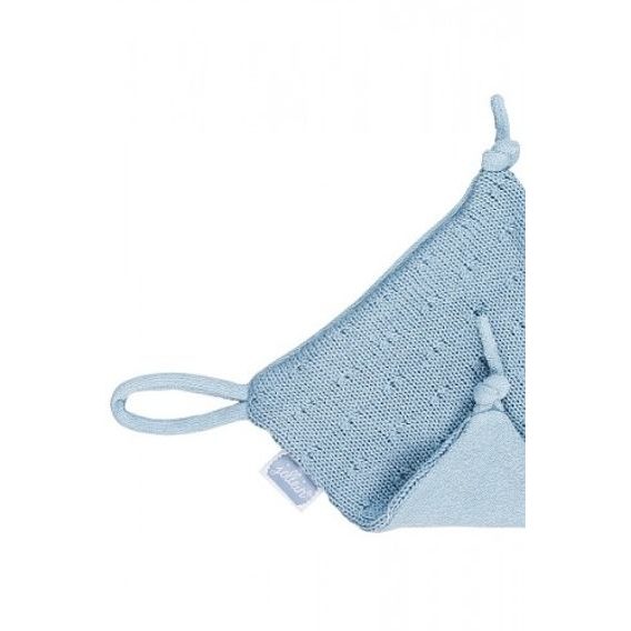 Jollein Pletený muchláček Soft Knit HIPPO - SOFT BLUE